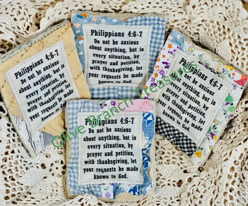 Mini Scripture Quilts * Philippians 4:6-7 Mini Prayer Quilt