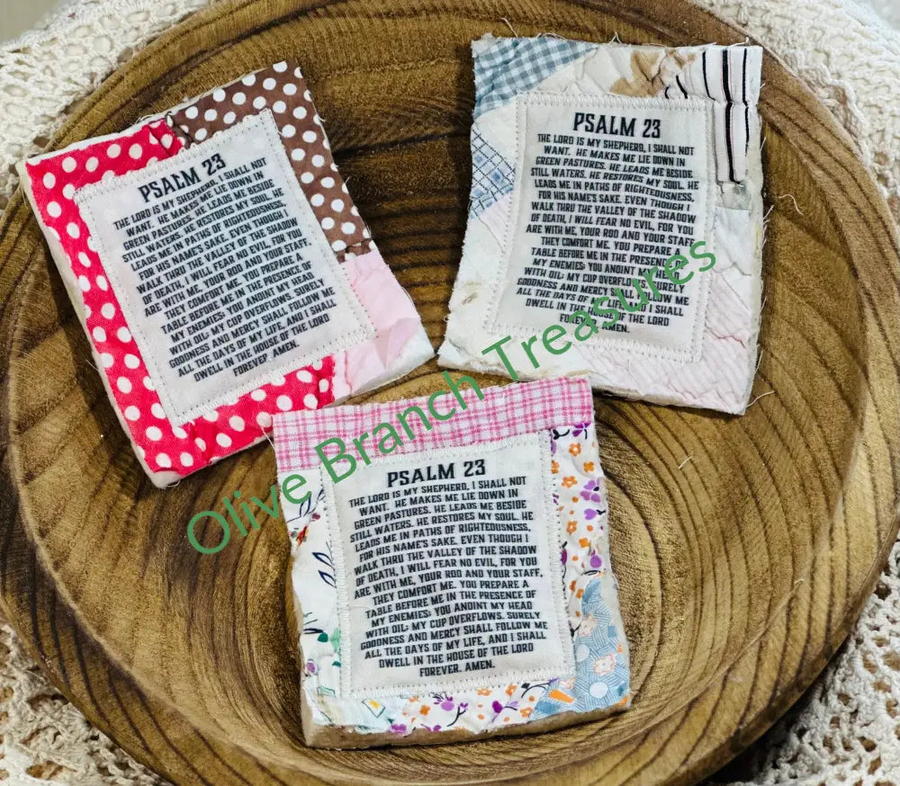 Mini Scripture Quilts * Psalm 23 Mini Scripture Quilt
