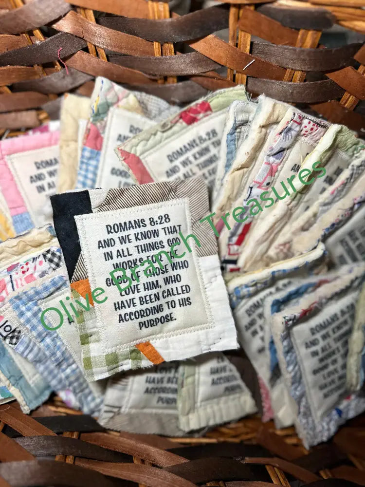 Mini Scripture Quilts * Romans 8:28 Mini Scripture Quilt