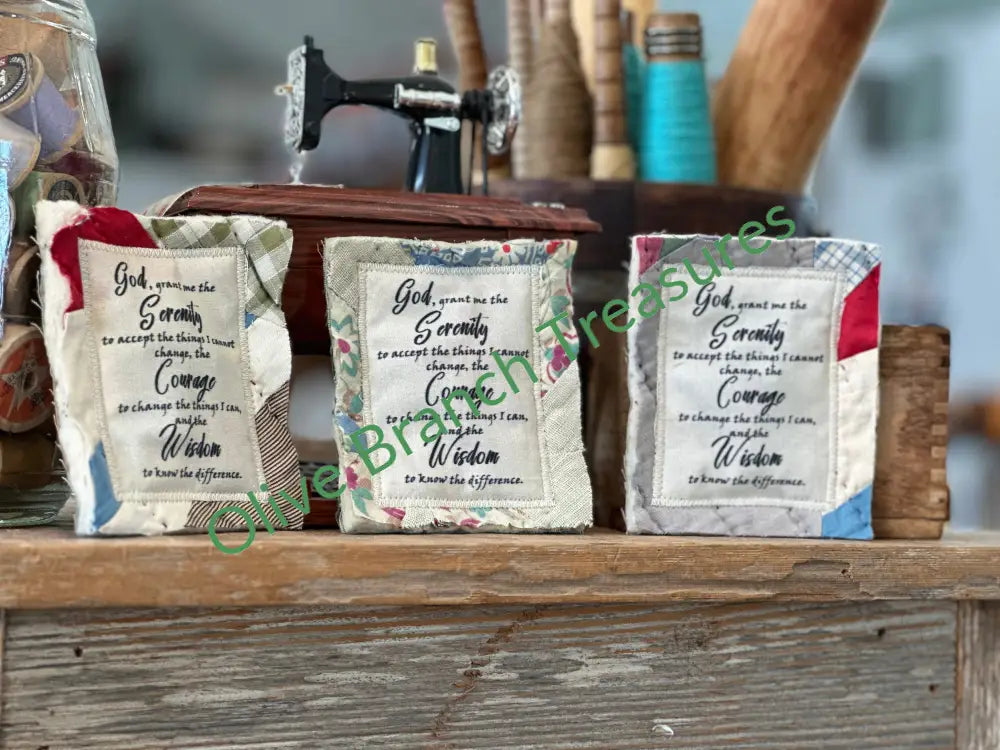 Mini Serenity Prayer Quilts Mini Serenity Prayer Quilt