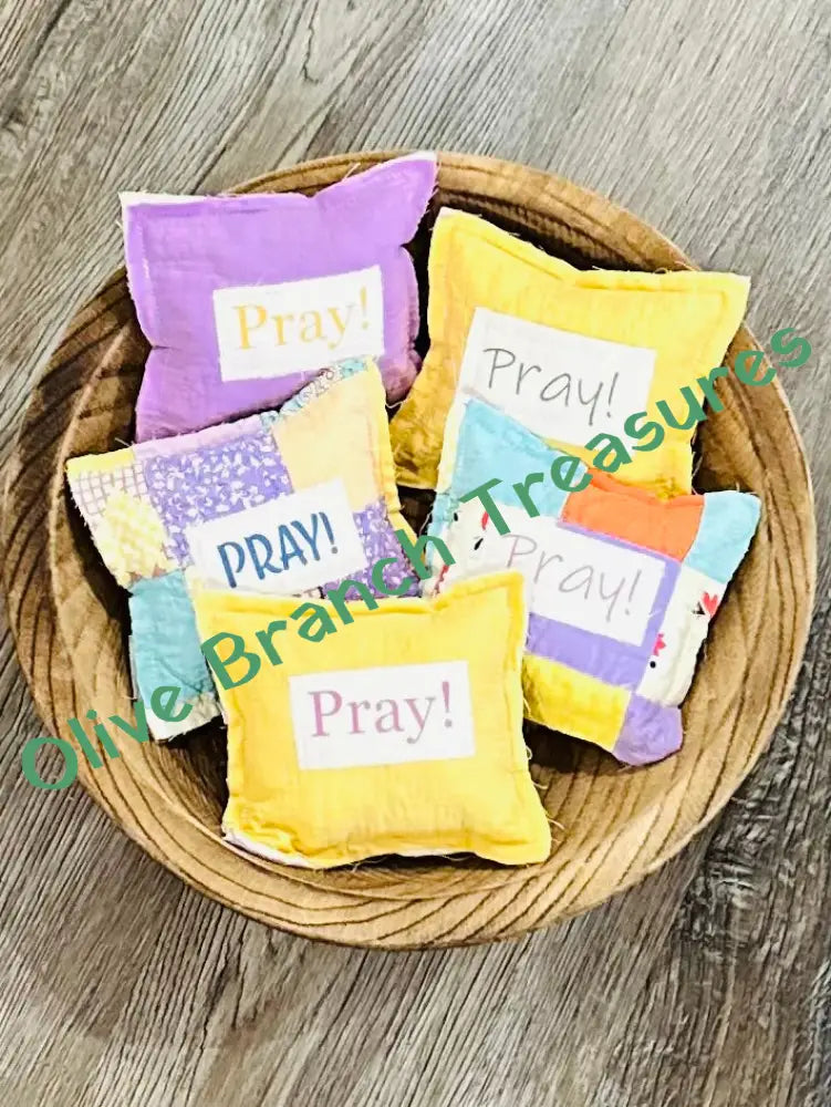 Prayer Prompter Mini Pillows * Sets of 5! Bowl Fillers/Mini Pillows