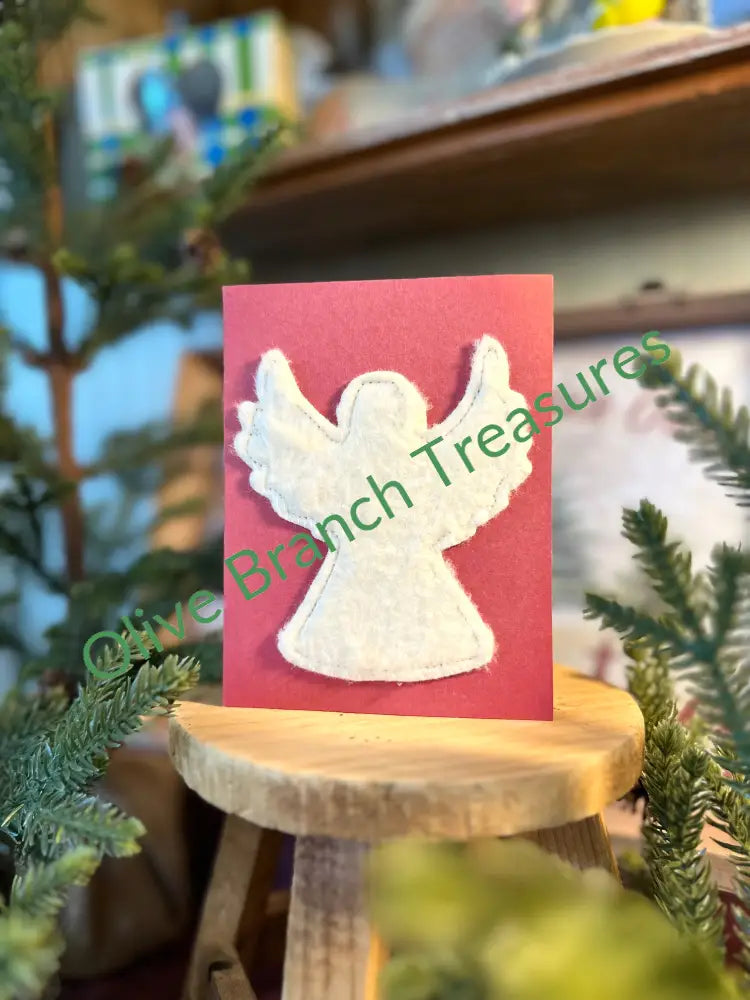 Small Frameable Christmas Cards Angel
