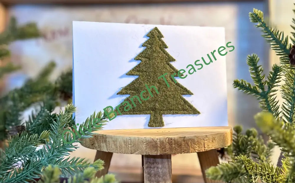 Small Frameable Christmas Cards Tree