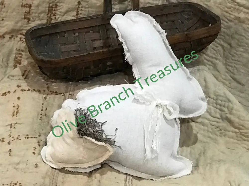 Stuffed Bunny With Heart Pocket