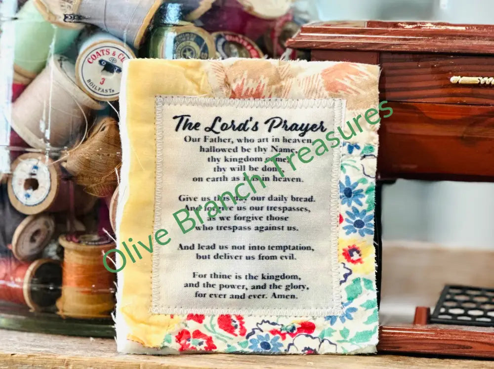 Wholesale * Mini Scripture Quilts * The Lord’s Prayer Add quantity of 50 or more! Mini Scripture Quilt