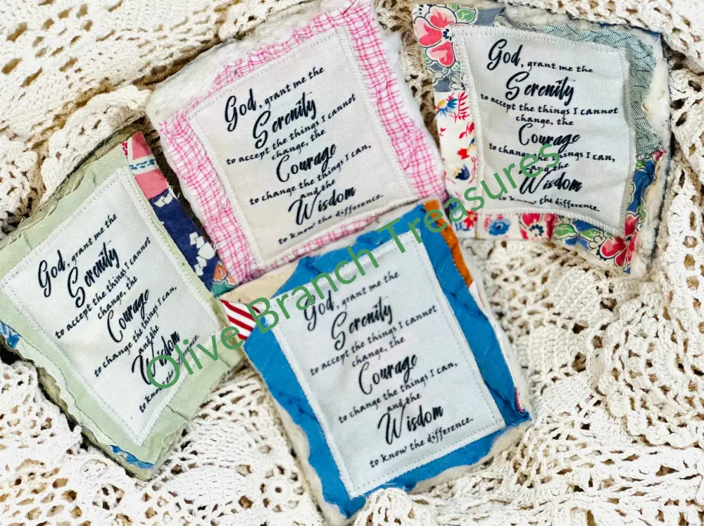 Wholesale: Mini Serenity Prayer Quilts Add quantity of 50 or more! Mini Serenity Prayer Quilt