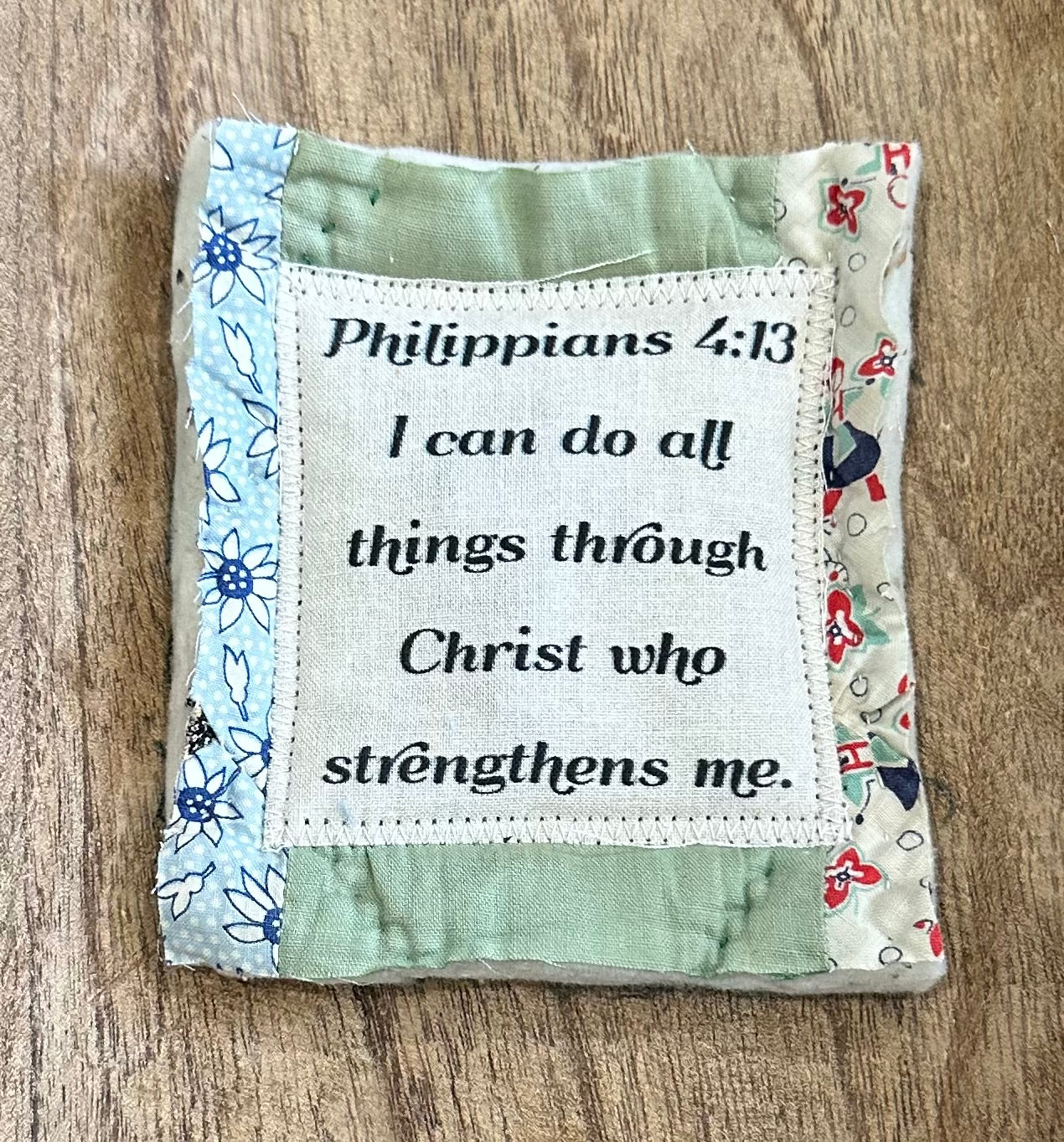 Mini Scripture Quilts * Philippians 4:13 – Olive Branch Treasures