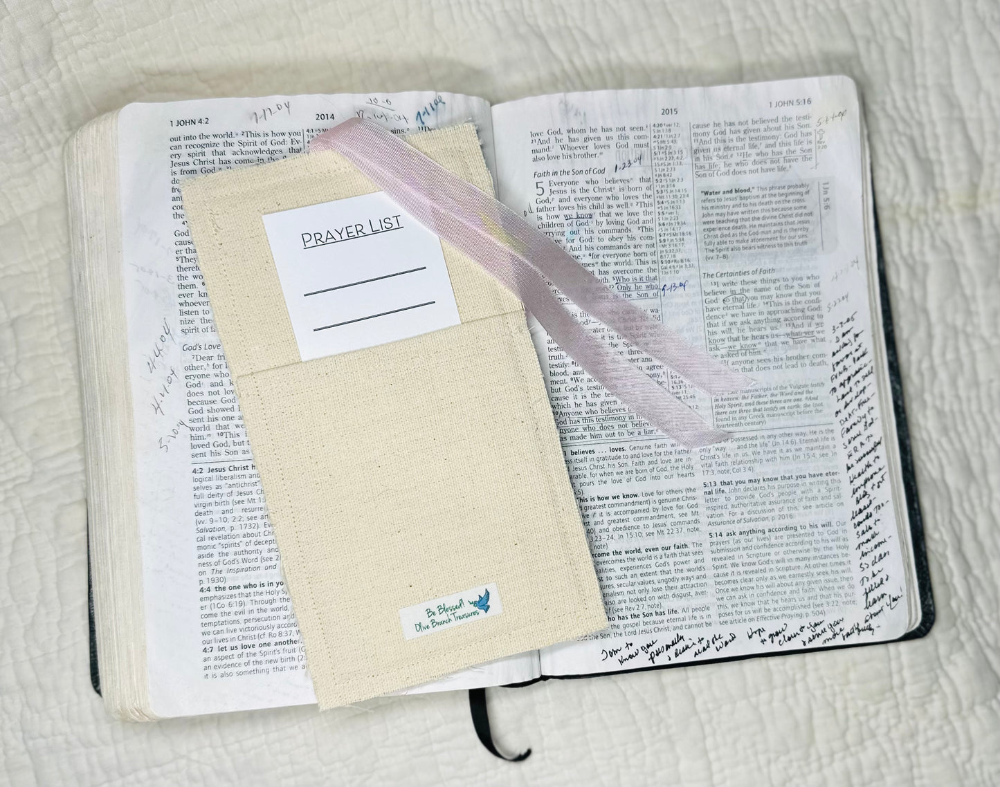 Prayer Pocket Bookmark * Pray Without Ceasing