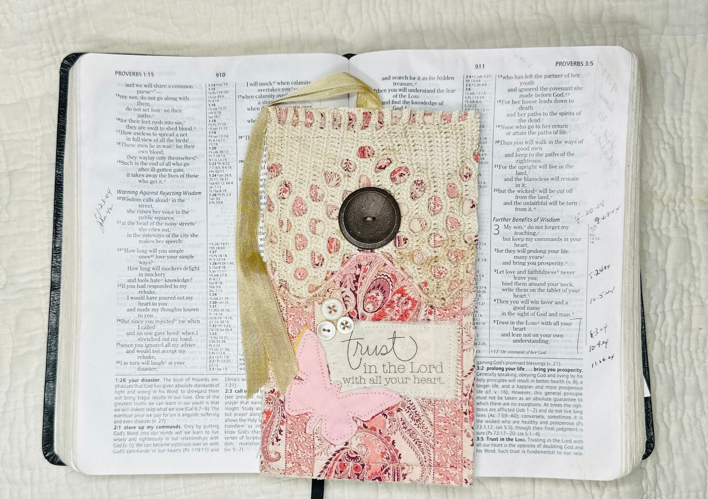 Prayer Pocket Bookmark * Trust in the Lord