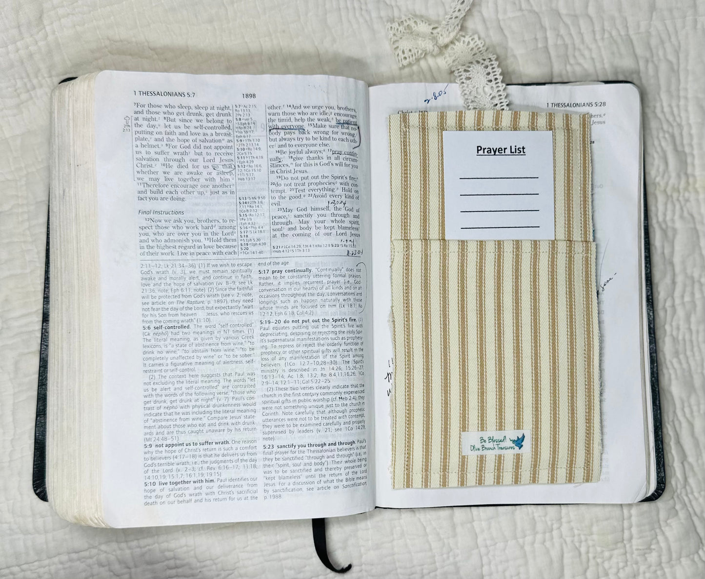 Prayer Pocket Bookmark * Psalm 46:10