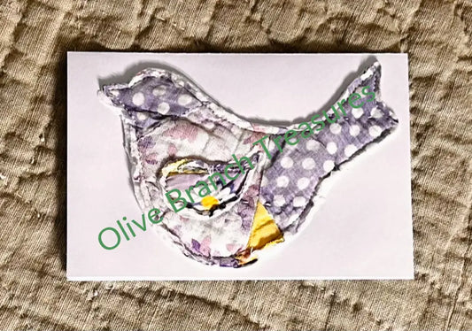 Frameable Quilted Note Cards * Bird Notecards