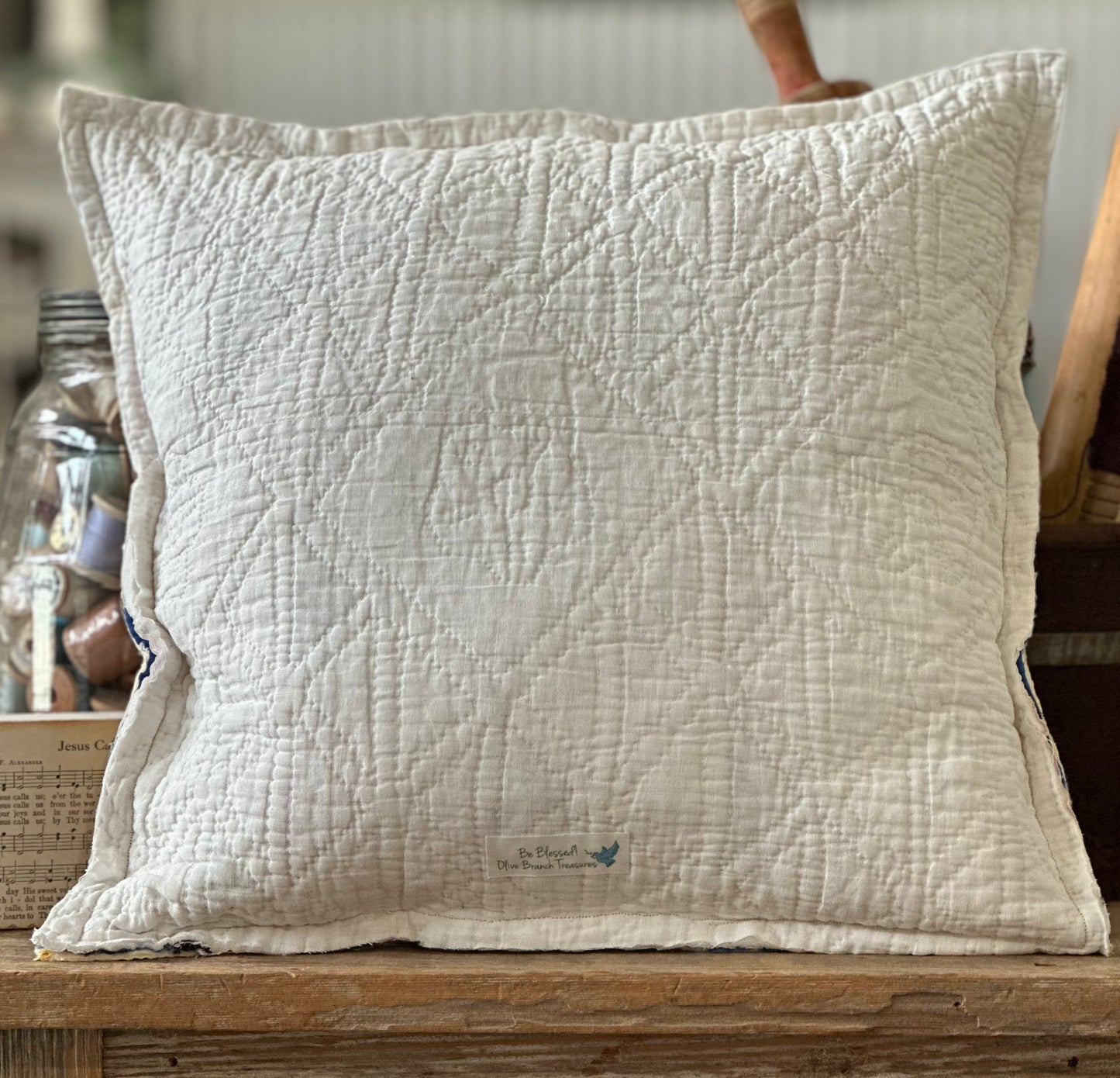 Vintage Quilt Friendship Pillow