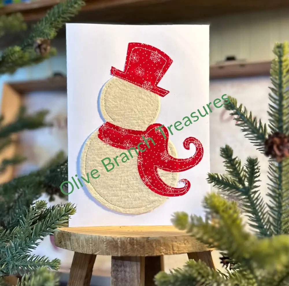 Large Frameable Christmas Cards Snowman