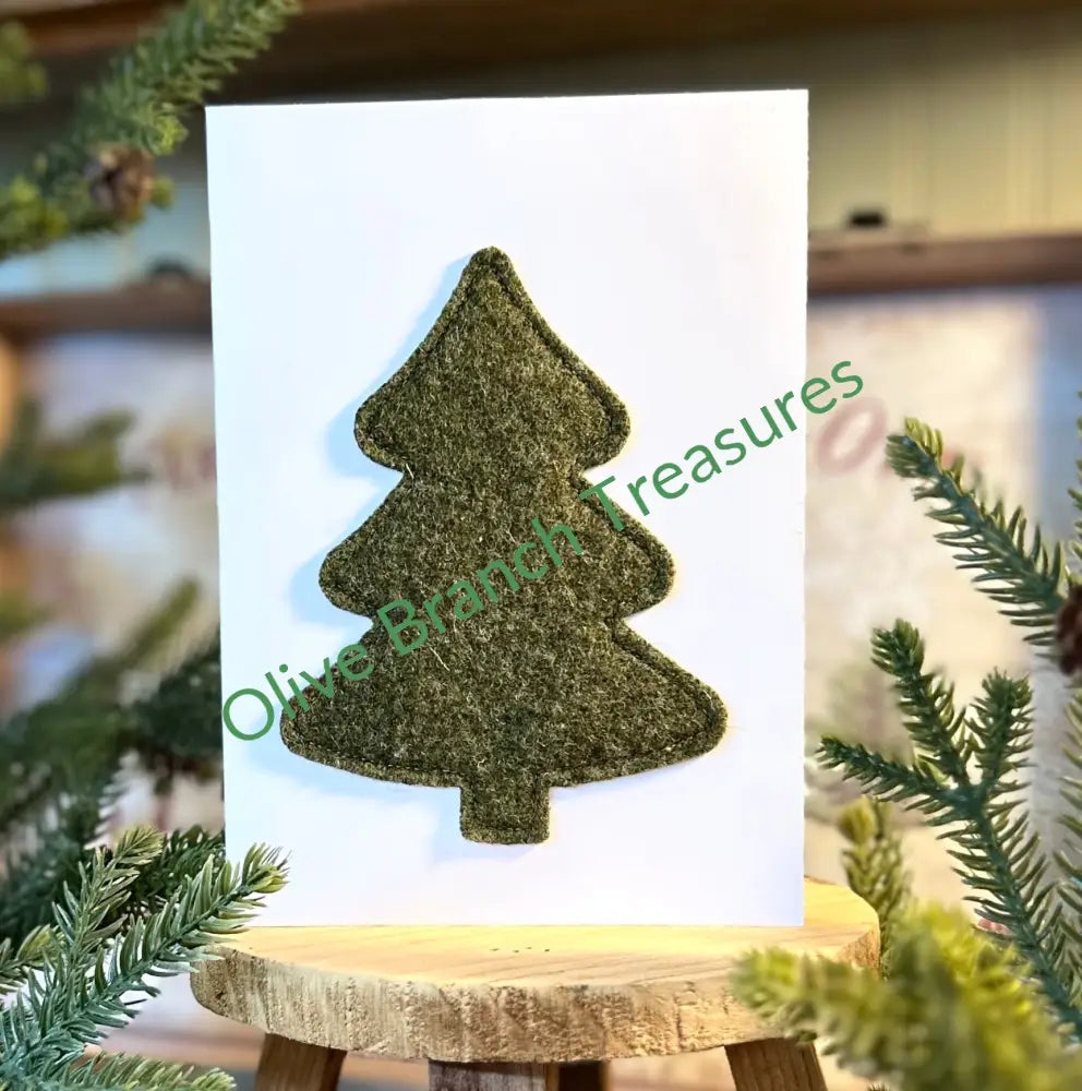 Large Frameable Christmas Cards Tree