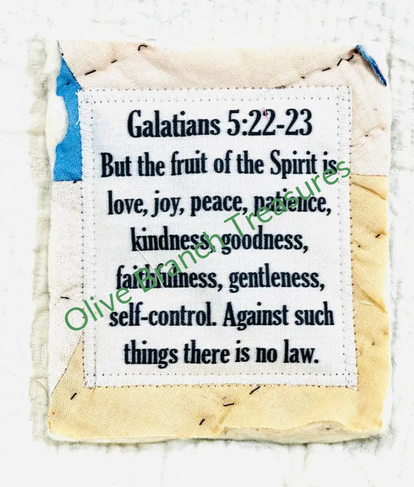 MINI SCRIPTURE QUILT BUNDLES * BUNDLE AND SAVE! Buy 5*get 1 free($10 value) / Galatians 5:22-23 Mini Scripture Quilt