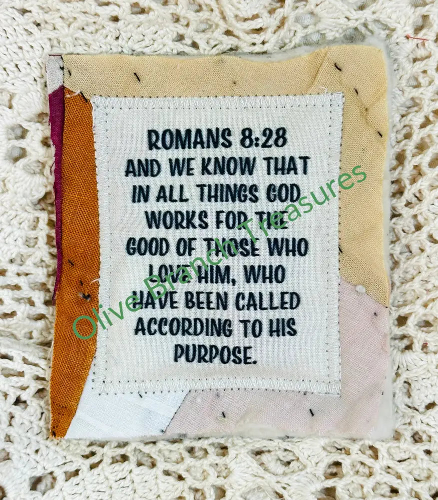 MINI SCRIPTURE QUILT BUNDLES * BUNDLE AND SAVE! Buy 5*get 1 free($10 value) / Romans 8:28 Mini Scripture Quilt Bundles