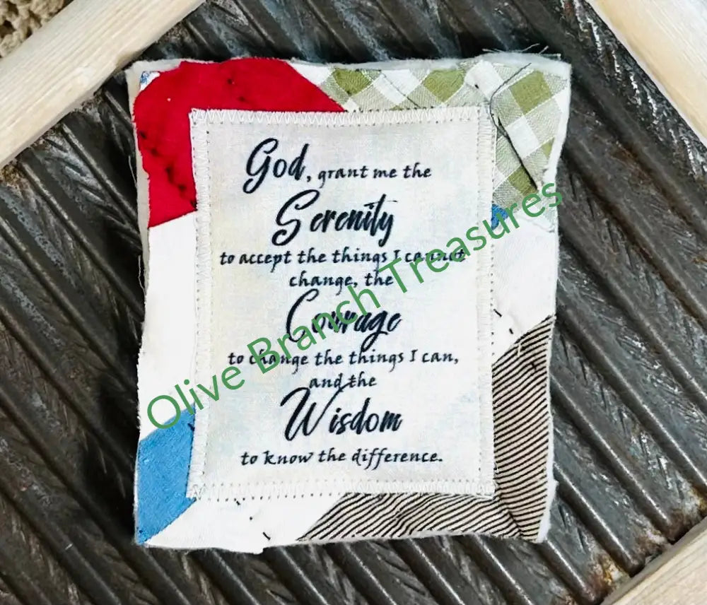 MINI SCRIPTURE QUILT BUNDLES * BUNDLE AND SAVE! Buy 5*get 1 free($10 value) / The Serenity Prayer Mini Scripture Quilt