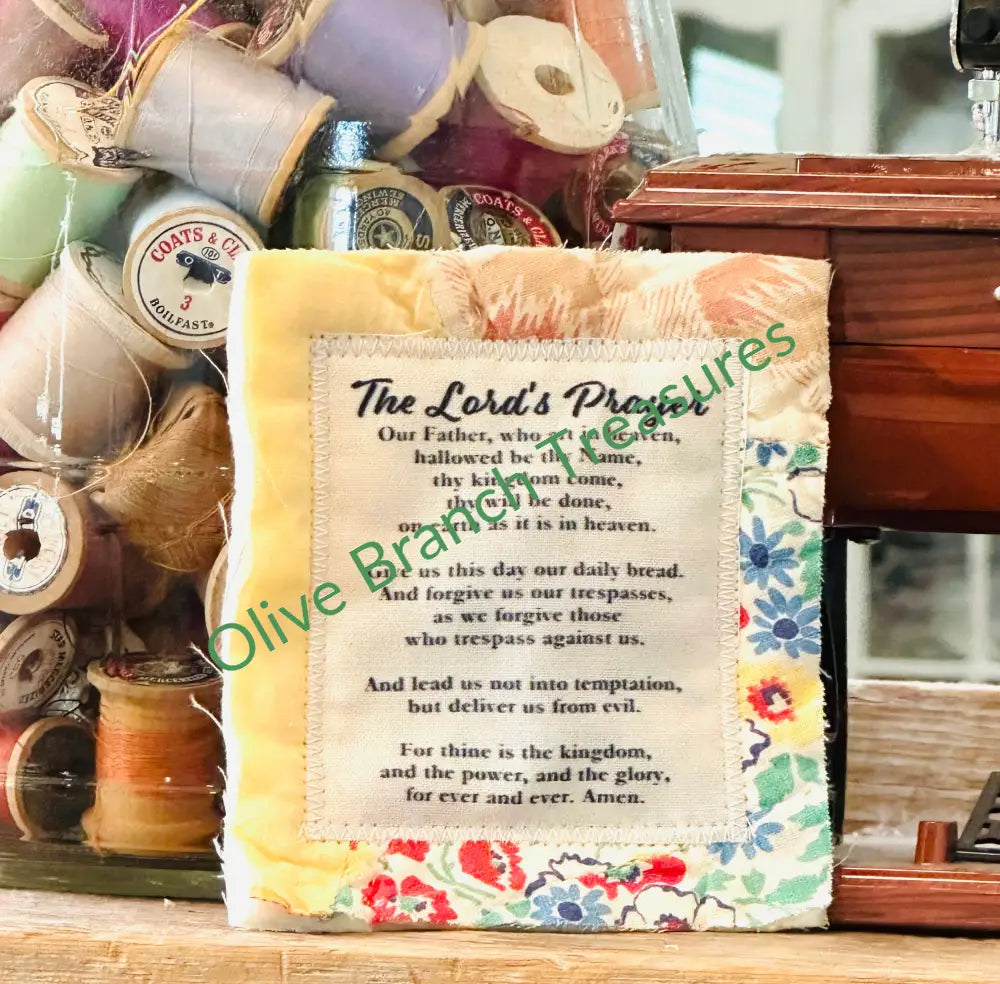 MINI SCRIPTURE QUILT BUNDLES * BUNDLE AND SAVE! Buy 5*get 1 free($10 value) / The Lords Prayer Mini Scripture Quilt