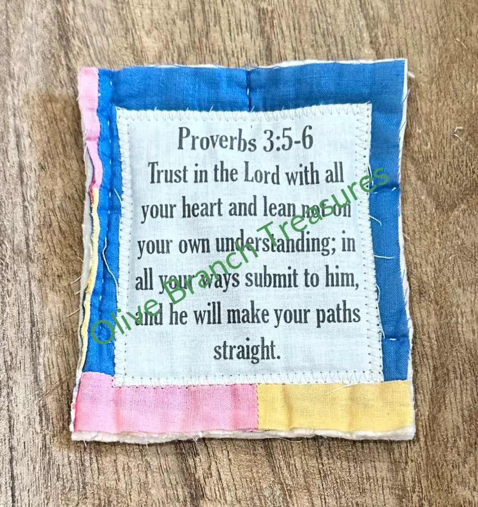 Mini Scripture Quilt Bundles * Bundle And Save! Buy 10*Get 3 Free($30 Value) / Proverbs 3:5-6 Mini