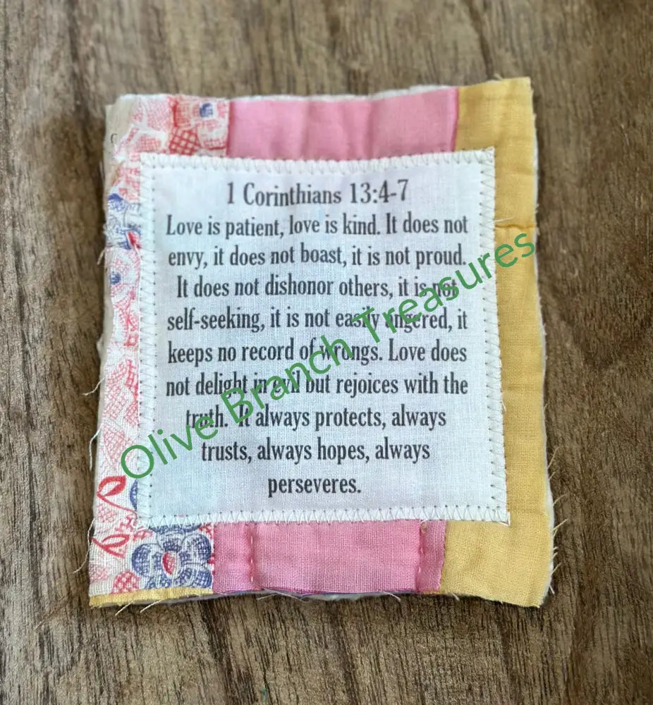 Mini Scripture Quilt Bundles * Bundle And Save! Buy 5*Get 1 Free($10 Value) / Corinthians 13:4-7