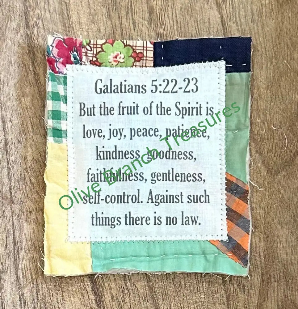 Mini Scripture Quilt Bundles * Bundle And Save! Buy 5*Get 1 Free($10 Value) / Galatians 5:22-23