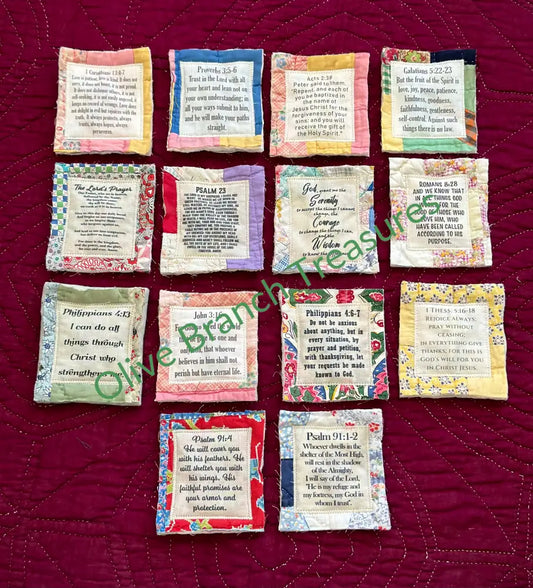 Mini Scripture Quilt Bundles * Bundle And Save! Buy 5*Get 1 Free($10 Value) / Mixed Variety Mini