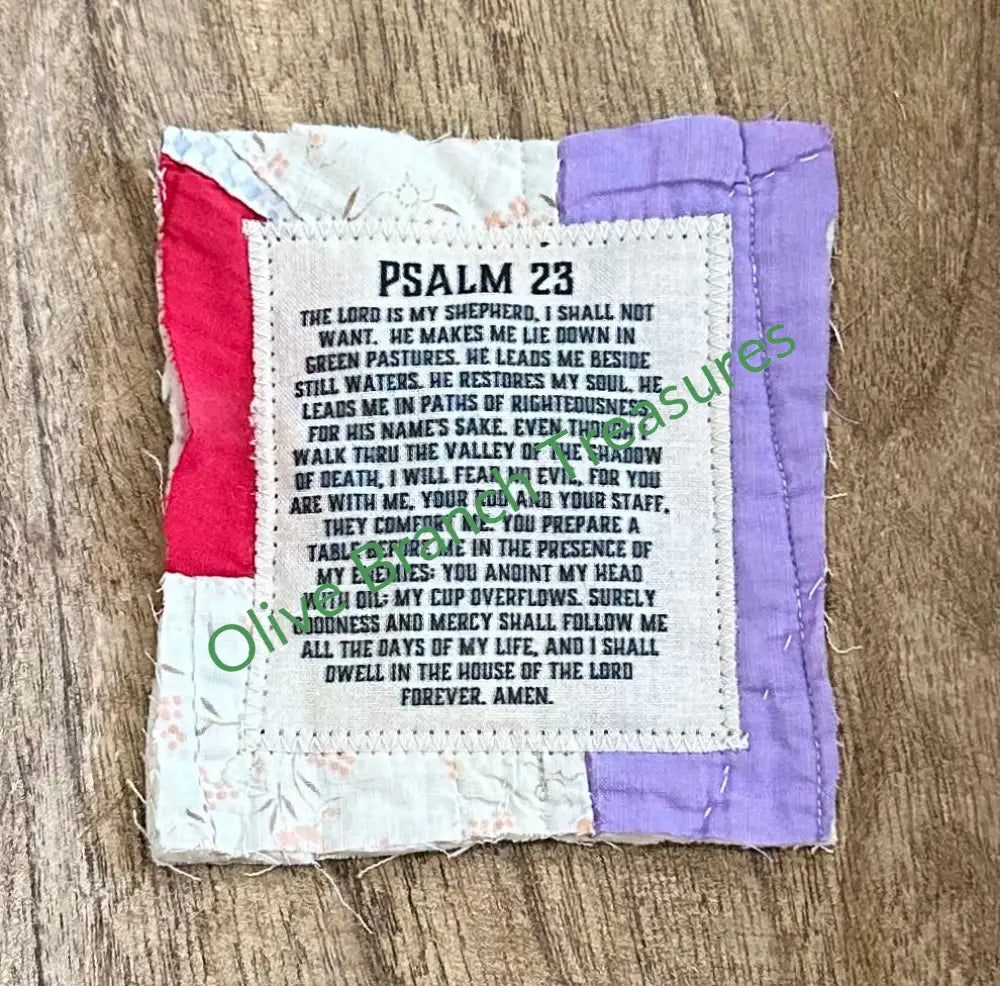 Mini Scripture Quilt Bundles * Bundle And Save! Buy 5*Get 1 Free($10 Value) / Psalm 23 Mini