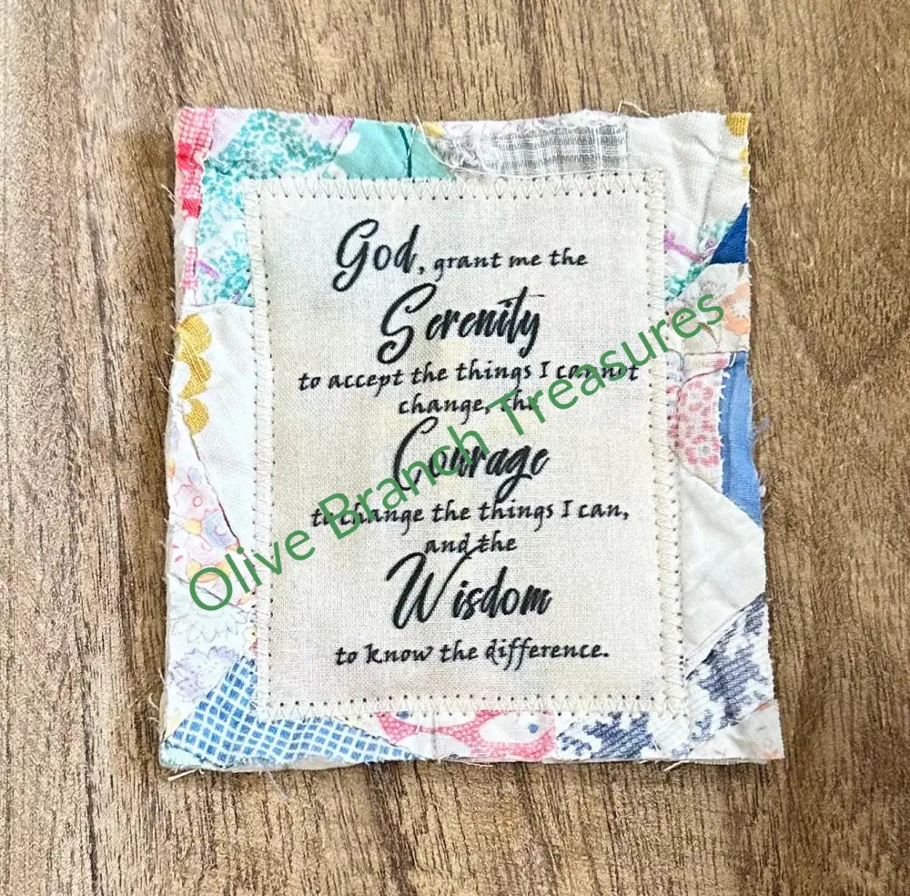 Mini Scripture Quilt Bundles * Bundle And Save! Buy 5*Get 1 Free($10 Value) / The Serenity Prayer