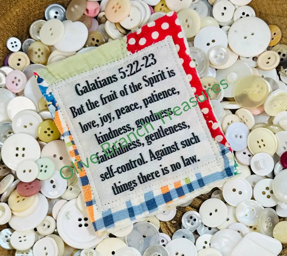Mini Scripture Quilts * Galatians 5:22-23 Mini Scripture Quilt