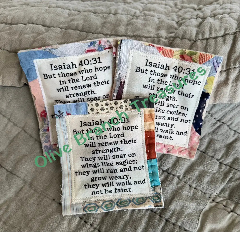 Mini Scripture Quilts * Isaiah 40:31 Mini Scripture Quilt