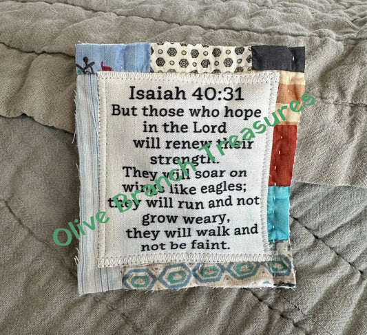 Mini Scripture Quilts * Isaiah 40:31 Mini Scripture Quilt