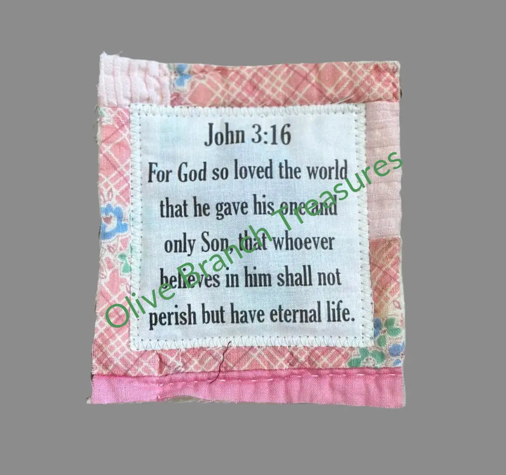 Mini Scripture Quilts * John 3:16 Quilt