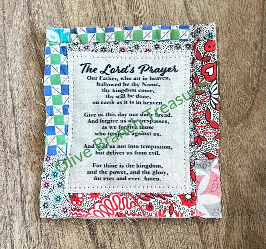 Mini Scripture Quilts * The Lord’s Prayer Quilt