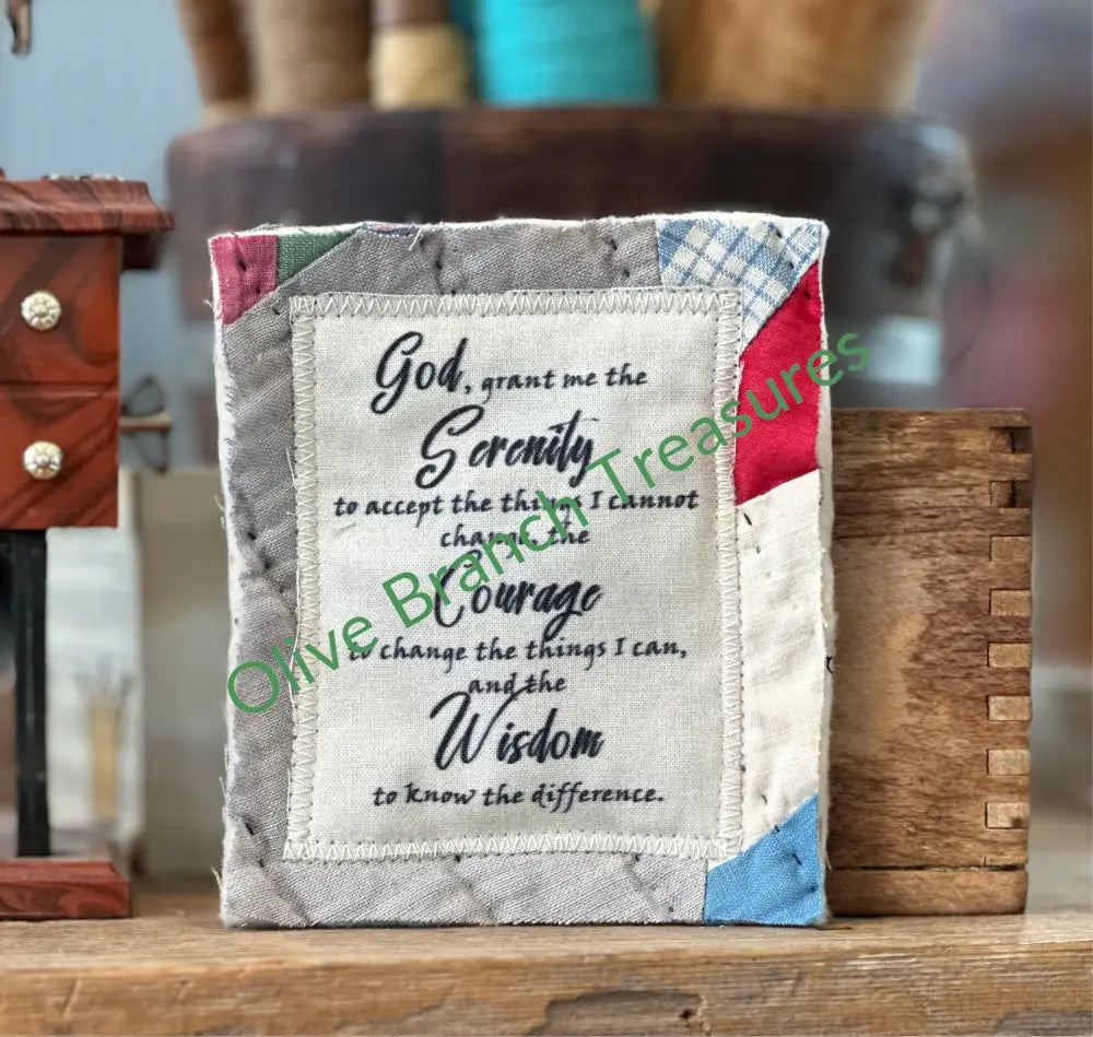 Mini Serenity Prayer Quilts Mini Serenity Prayer Quilt