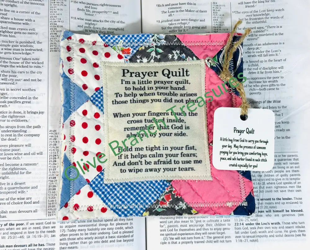 ORIGINAL PRAYER QUILT BUNDLES Pocket Prayer Quilt Square