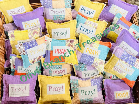 Prayer Prompter Mini Pillows * Sets of 5! Bowl Fillers/Mini Pillows