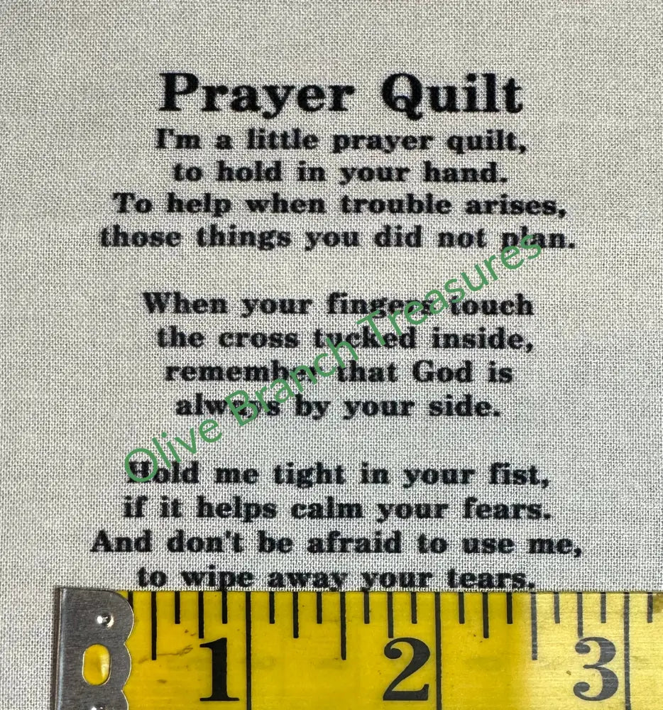 Prayer Quilt Printed Poem * Mini Size