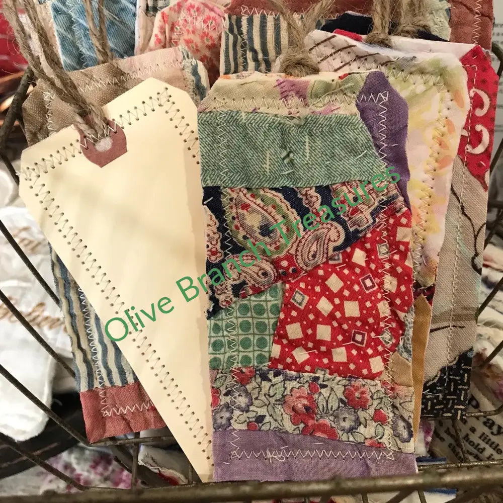 Quilted Gift Tags * Bookmarks (Small) Set Of 10