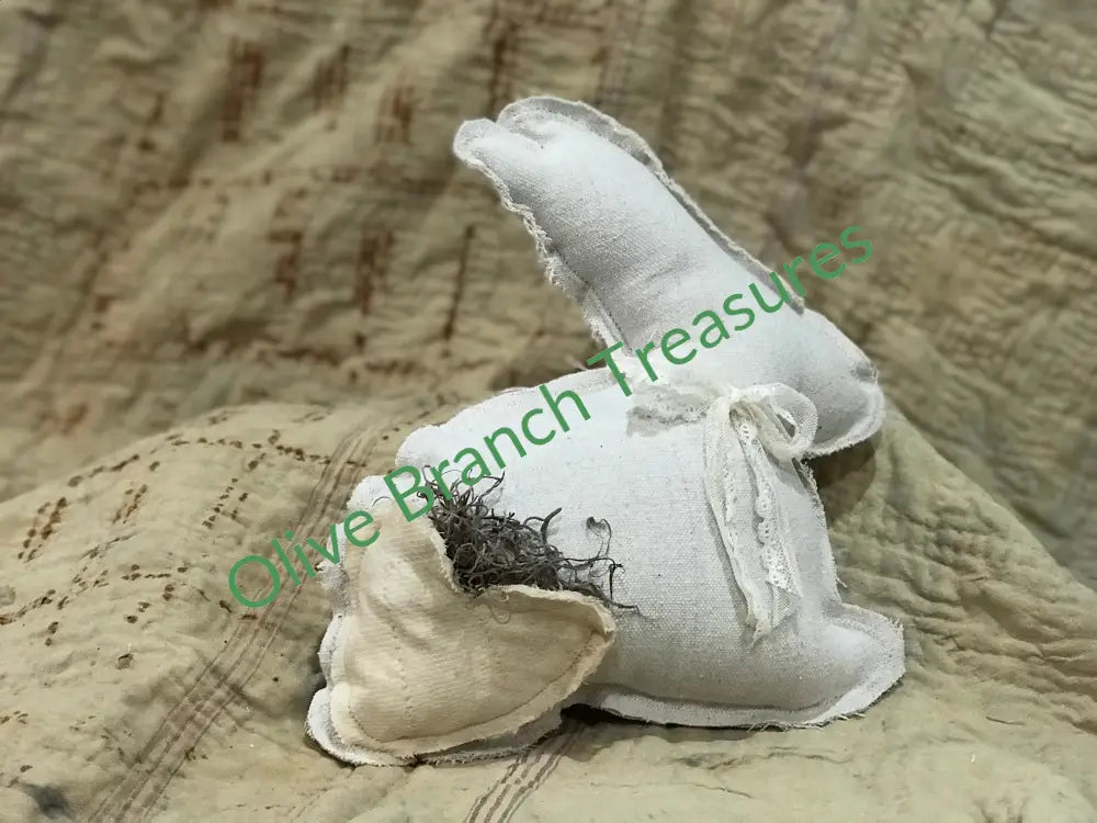 Stuffed Bunny With Heart Pocket