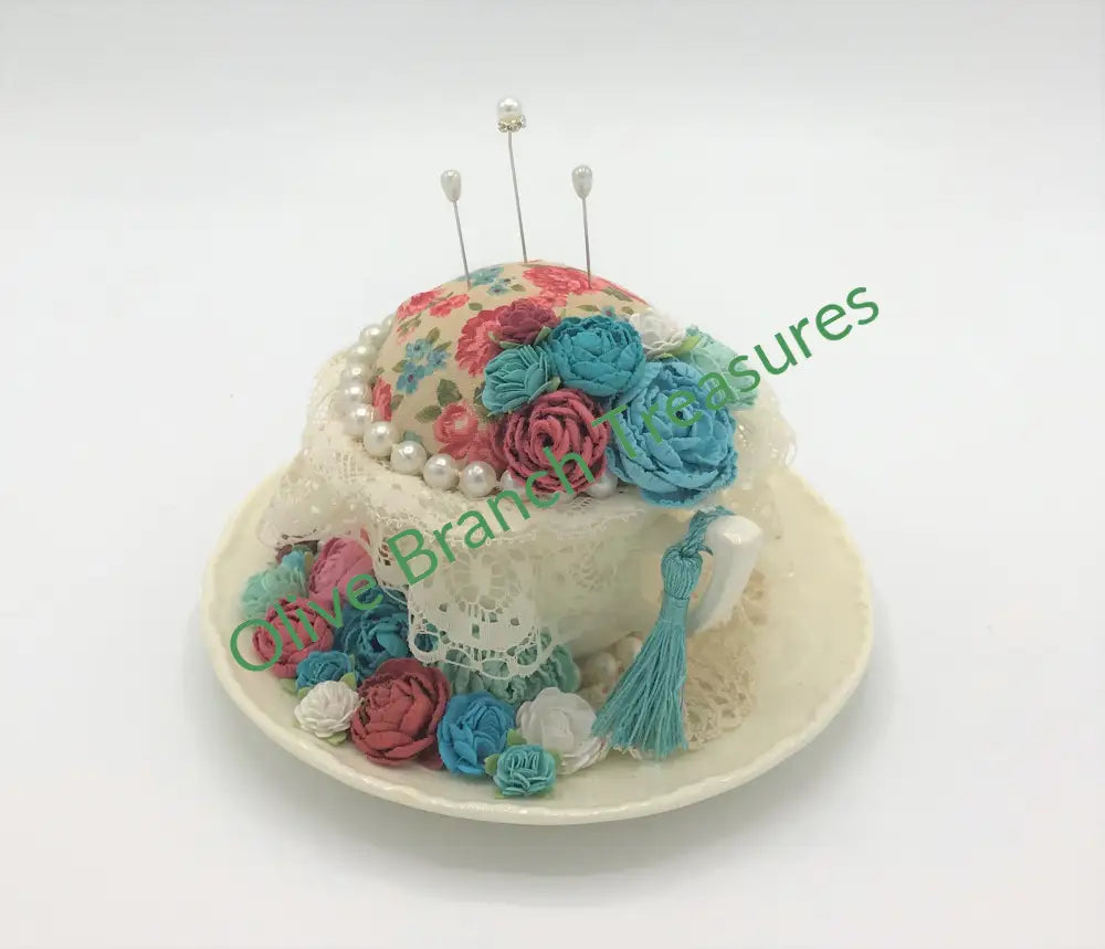 Tea Cup Pincushion * Vintage Style