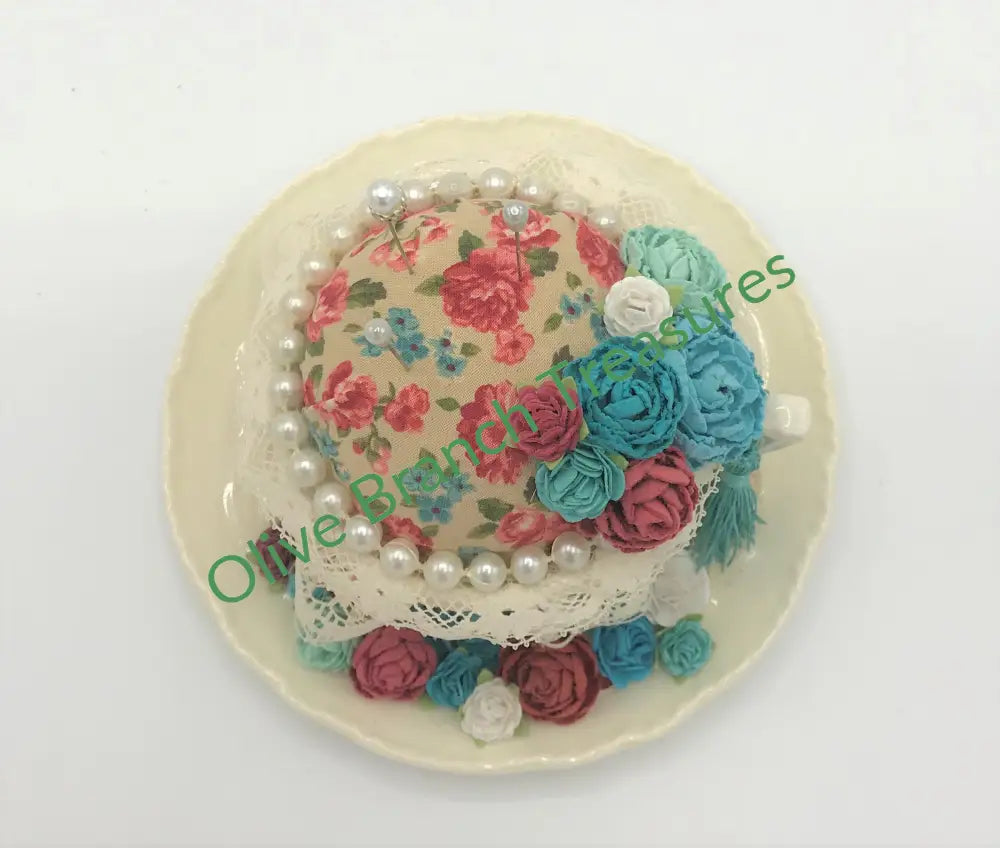 Tea Cup Pincushion * Vintage Style