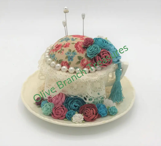 Tea Cup Pincushion * Vintage Style