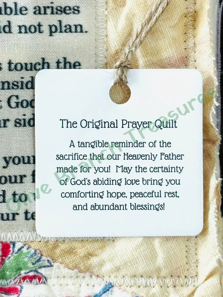 The Original Prayer Quilt: PERSONALIZED Prayer Quilt