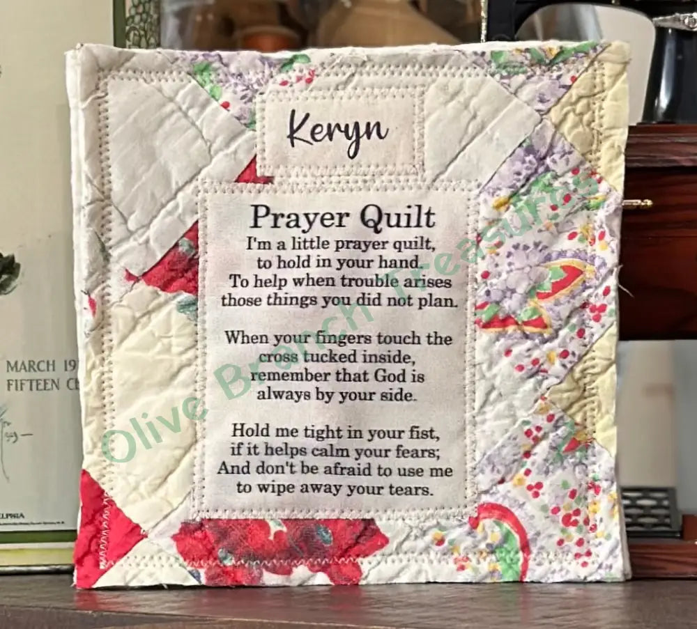 The Original Prayer Quilt: PERSONALIZED Prayer Quilt