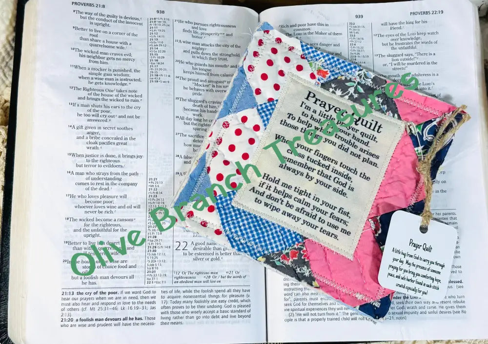 The Original Prayer Quilt Pocket Prayer Quilt Square