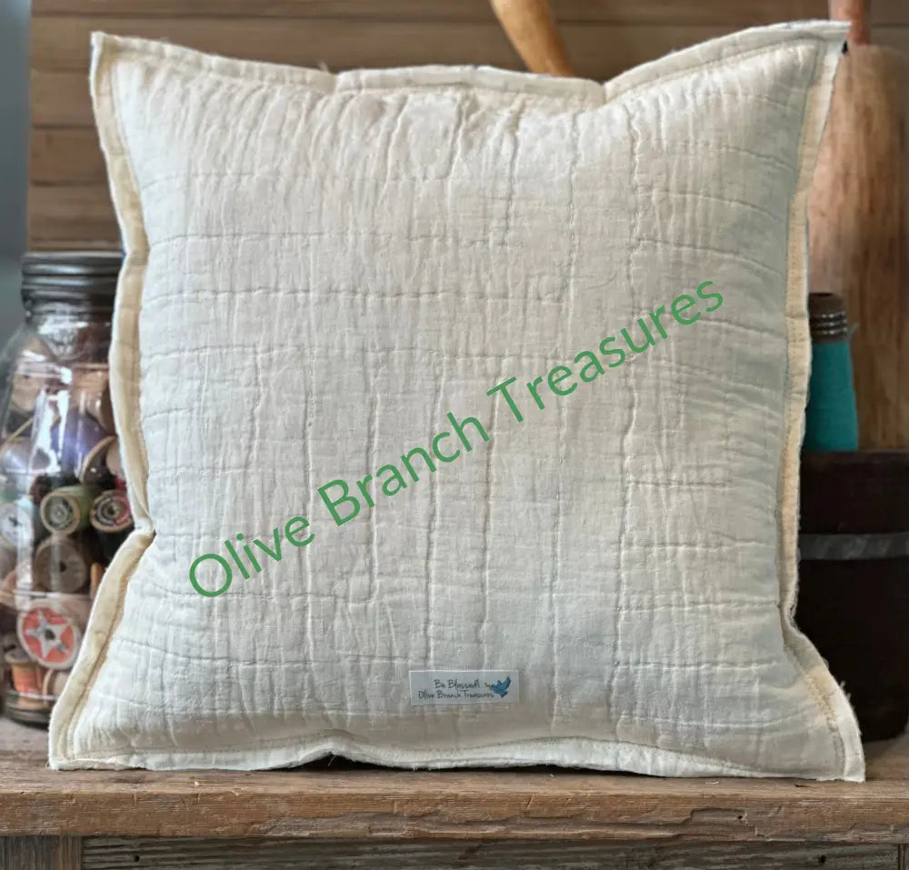 Vintage Quilt Friendship Pillow Decorative Pillow
