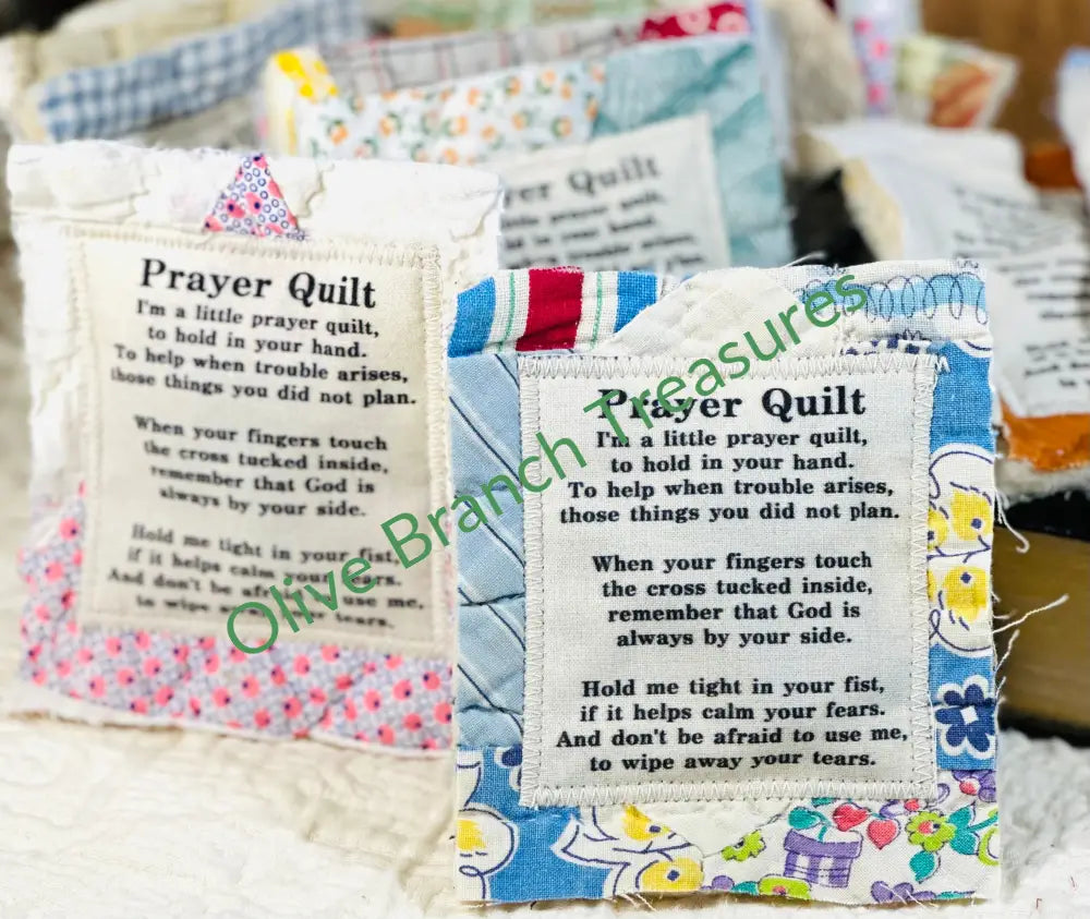 Wholesale: Mini Prayer Quilts Add quantity of 50 or more! Mini Prayer Quilt