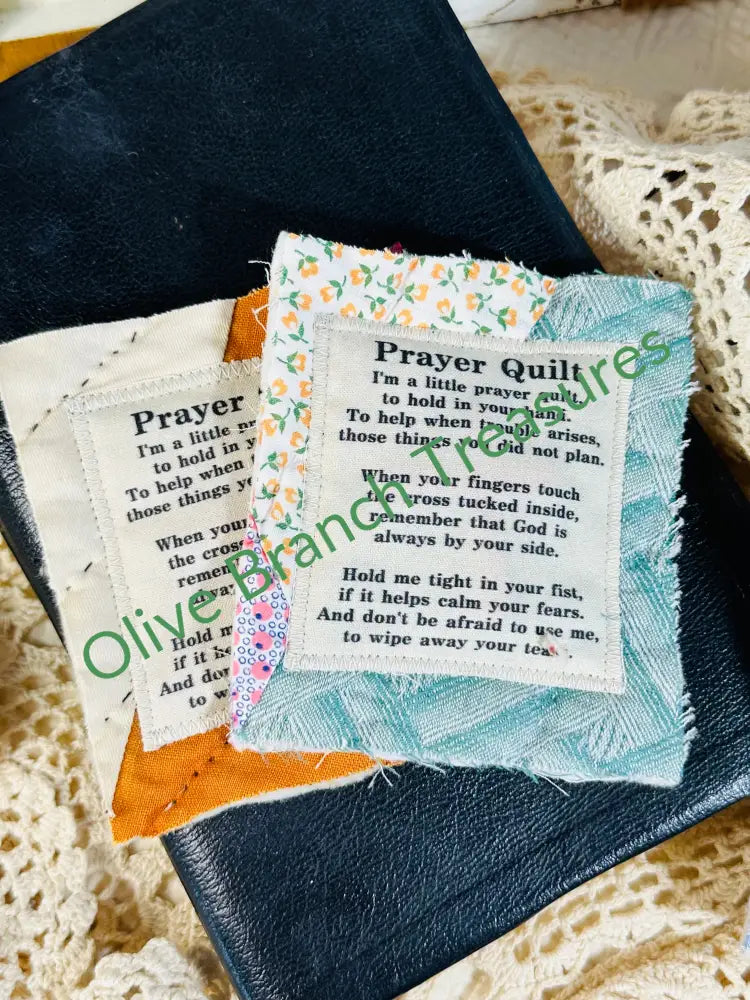 Wholesale: Mini Prayer Quilts Add quantity of 50 or more! Mini Prayer Quilt