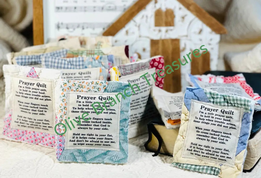 Wholesale: Mini Prayer Quilts Add quantity of 50 or more! Mini Prayer Quilt
