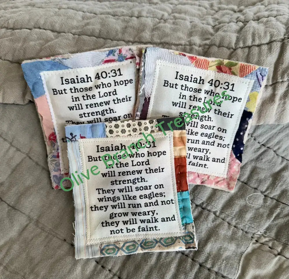 Mini Scripture Quilts * Isaiah 40:31 Mini Scripture Quilt